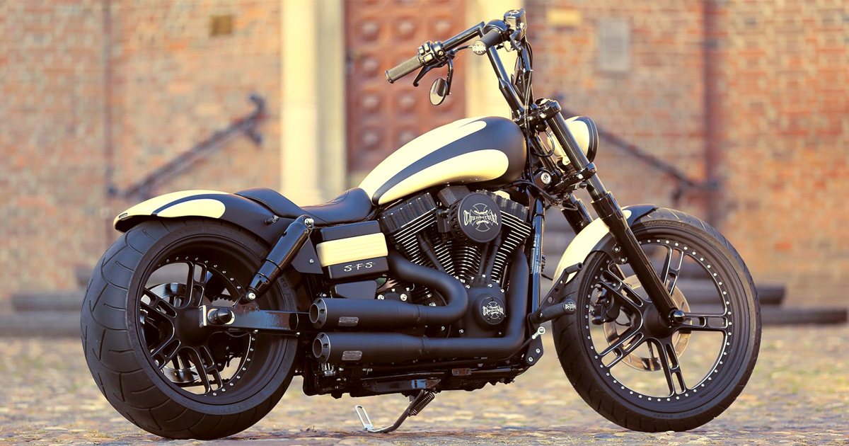 Customized Harley Davidson Street Bob Motorcycles By Thunderbike