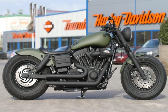 Customized Harley Davidson Fat Bob Motorcycles By Thunderbike