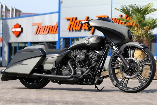 Customized Harley-Davidson Street Glide motorcycles by Thunderbike