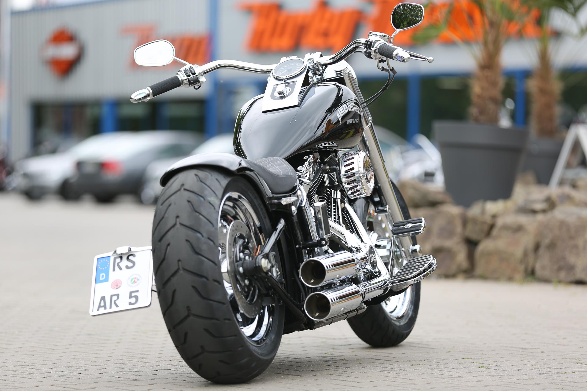 Custom rear fenders deals for harley fatboy