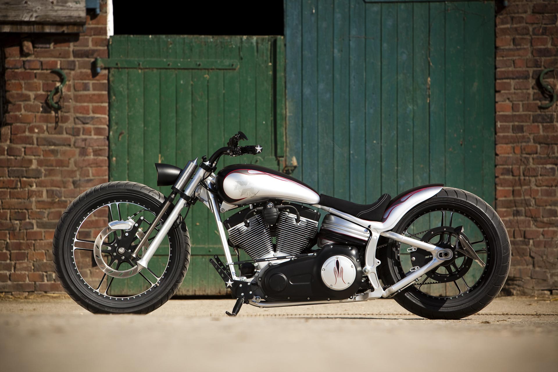 Customized Harley-Davidson Softail Rocker motorcycles by Thunderbike