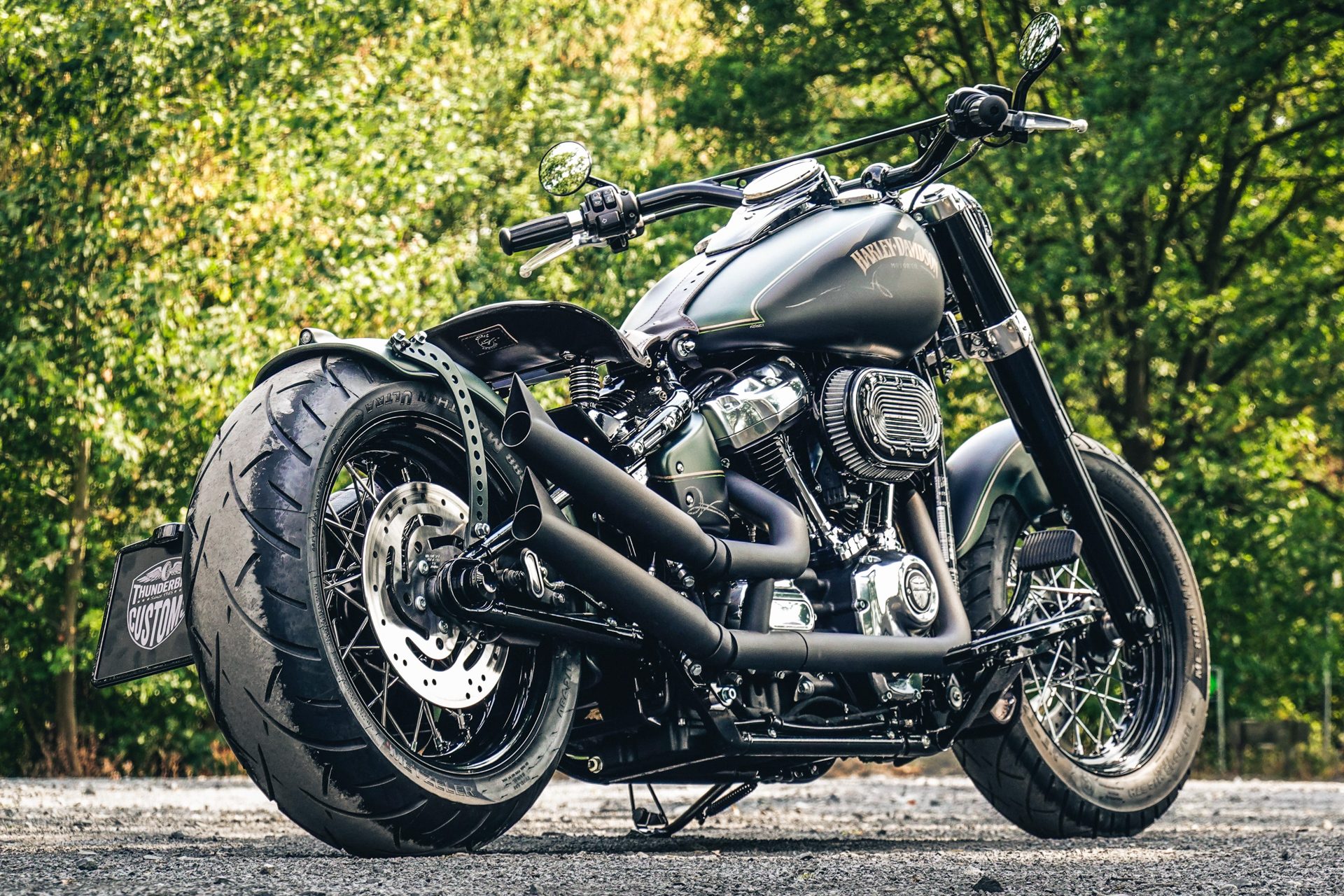 Harley-Davidson Softail – Blaues Bayern-Wunder - CUSTOMBIKE