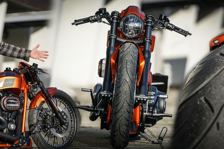 Customized Harley Davidson Softail Motorcycles By Thunderbike