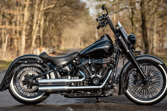 Customized Harley-Davidson Heritage Softail motorcycles by Thunderbike